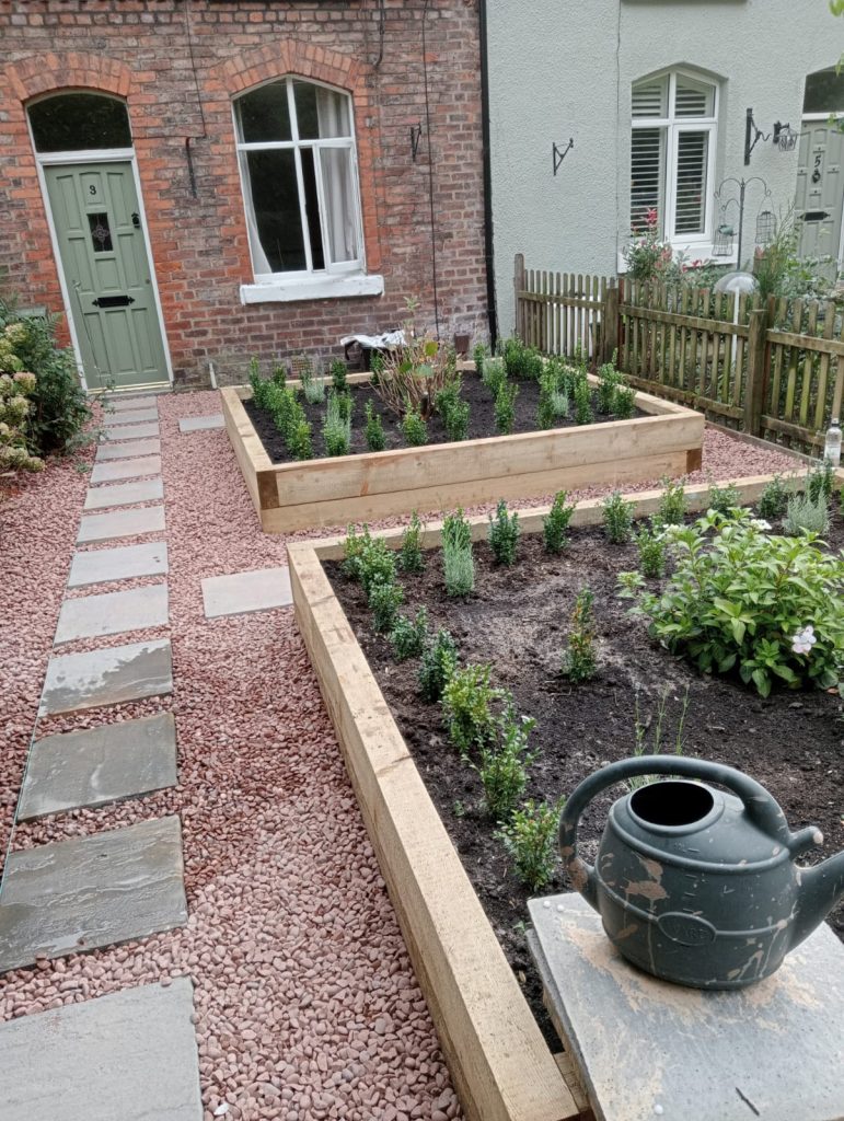 Raised beds installed in Stockport