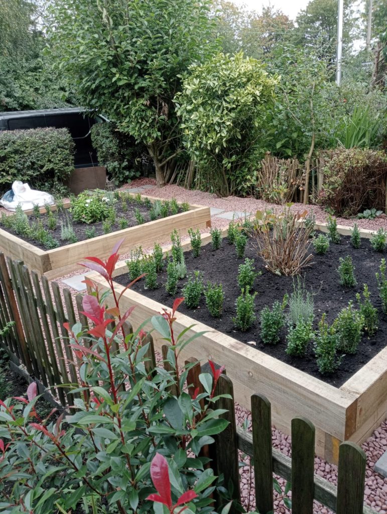 Raised beds installed in Stockport