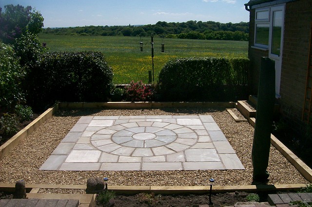 New Patio and Raised Beds in Bredbury